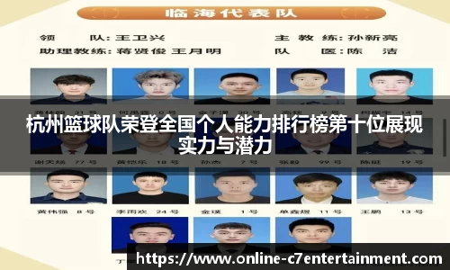 杭州篮球队荣登全国个人能力排行榜第十位展现实力与潜力